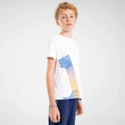 T-Shirt Running Respirant Enfant - KIPRUN DRY+ Blanc -Sportmania t shirt running respirant enfant kiprun dry blanc 2