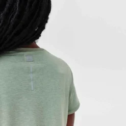 Kalenji T-shirt Running Doux Et Respirant Femme - Soft Kaki -Sportmania t shirt running respirant femme soft gris 4