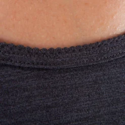 T-Shirt Sans Manches Yoga Femme Noir Chiné -Sportmania t shirt sans manches yoga femme noir chine 11