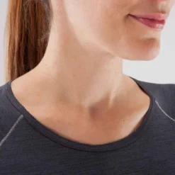 T-Shirt Sans Manches Yoga Femme Noir Chiné -Sportmania t shirt sans manches yoga femme noir chine 6