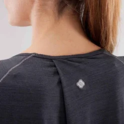 T-Shirt Sans Manches Yoga Femme Noir Chiné -Sportmania t shirt sans manches yoga femme noir chine 8