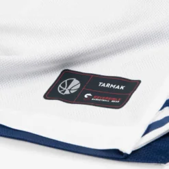 MAILLOT BASKETBALL SANS MANCHE REVERSIBLE HOMME/FEMME - T500R BLANC MARINE USA -Sportmania t shirt slash maillot sans manche reversible de basket homme t500r blanc marine usa 8