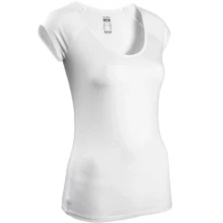 T-Shirt Slim 500 Femme Blanc 15 T-Shirt Slim 500 Femme Blanc -Sportmania t shirt slim 500 femme blanc 6