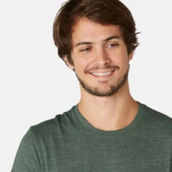 T-shirt Slim Fitness Homme - 500 Kaki Avec Motif 20 T-shirt Slim Fitness Homme - 500 Kaki Avec Motif -Sportmania t shirt slim 500 homme blanc 4