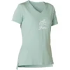 T-shirt Sport Pilates Gym Douce Femme 510 Vert Imprimé