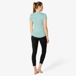 T-shirt Sport Pilates Gym Douce Femme 520 Vert 12 T-shirt Sport Pilates Gym Douce Femme 520 Vert -Sportmania t shirt sport pilates gym douce femme 520 vert 2
