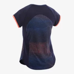 T-shirt Enfant Synthétique Respirant - 500 Bleu Marine Avec Imprimé -Sportmania t shirt synthetique respirant imprime navy fille 2