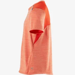 T-Shirt Synthétique Respirant Manches Courtes S500 Garçon GYM ENFANT Orange -Sportmania t shirt synthetique respirant manches courtes s500 garcon gym enfant orange 3