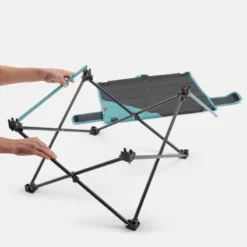 Quechua TABLE BASSE PLIANTE DE CAMPING MH100 Grise -Sportmania table basse pliante de camping mh100 grise 12