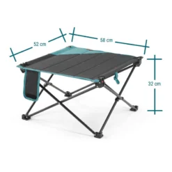 Quechua TABLE BASSE PLIANTE DE CAMPING MH100 Grise -Sportmania table basse pliante de camping mh100 grise 4
