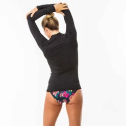 TEE SHIRT Anti UV Surf Manches Longues Femme Noir -Sportmania tee shirt anti uv surf manches longues femme noir 3