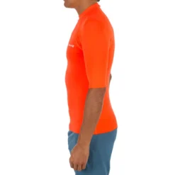 Tee Shirt Anti Uv Surf Top 100 Manches Courtes Homme Orange Fluo -Sportmania tee shirt anti uv surf top 100 manches courtes homme bleu 2