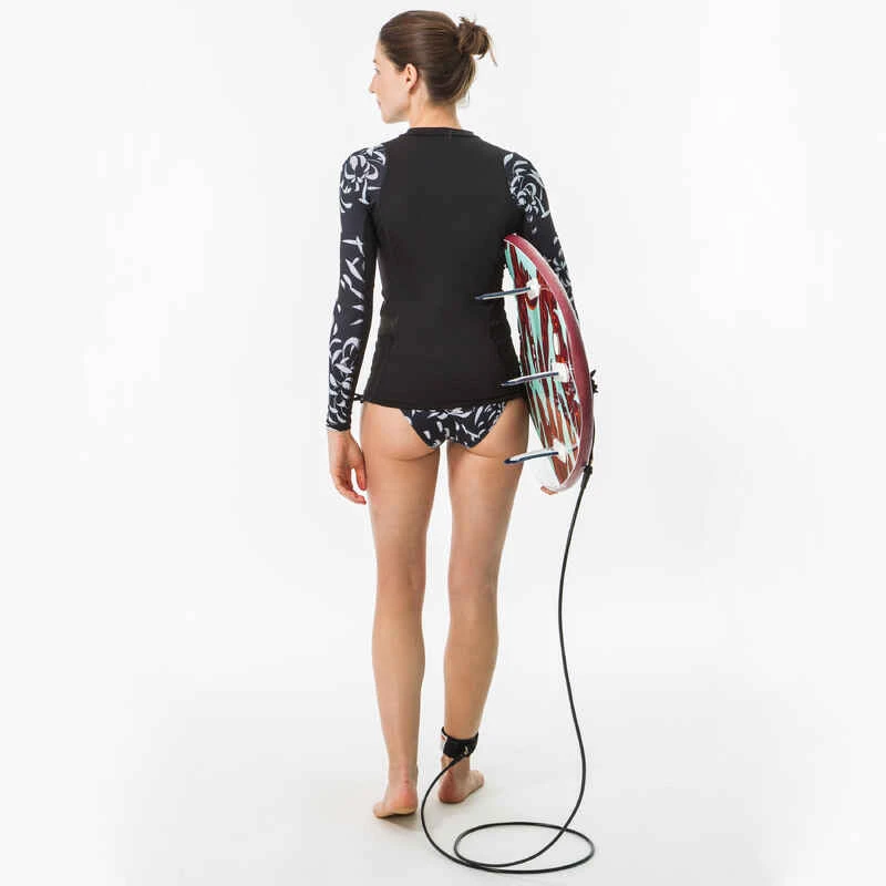 Tee Shirt Anti Uv Surf Top 500 Manches Longues Femme AKARU 11 Tee Shirt Anti Uv Surf Top 500 Manches Longues Femme AKARU â Image 11