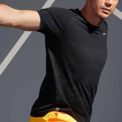 Artengo T Shirt De Tennis Homme - TTS Soft Plus Noir -Sportmania tee shirt de tennis homme tts 500 soft noir 8