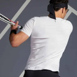 Artengo TEE SHIRT DE TENNIS HOMME TTS 900 LIGHT BLANC NOIR 20 Artengo TEE SHIRT DE TENNIS HOMME TTS 900 LIGHT BLANC NOIR -Sportmania tee shirt de tennis homme tts 900 light noir bleu turquoise 8