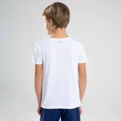 Decathlon Tee-shirt D'athlétisme Manches Courtes Respirant Enfant AT 100 Blanc -Sportmania tee shirt enfant d athletisme at 100 orange fluo 3