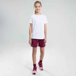 Decathlon Tee-shirt D'athlétisme Manches Courtes Respirant Enfant AT 100 Blanc -Sportmania tee shirt enfant d athletisme at 100 orange fluo 7