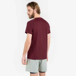 TEE SHIRT DE TRAIL RUNNING MANCHES COURTES GRAPH HOMME BORDEAUX -Sportmania tee shirt manches courtes trail running turquoise homme 3