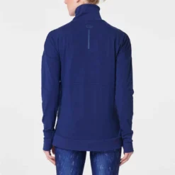 Kalenji T-SHIRT MANCHES LONGUES FEMME DE RUNNING RUN DRY+ BLEU -Sportmania tee shirt manches longues running run dry feel gris carbone femme 5