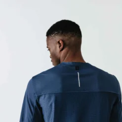 Kalenji T-shirt Running Respirant Et Ventilé Homme - Dry+ Breath Bleu Ardoise -Sportmania tee shirt running homme respirant kalenji dry breath bleu ardoise 4