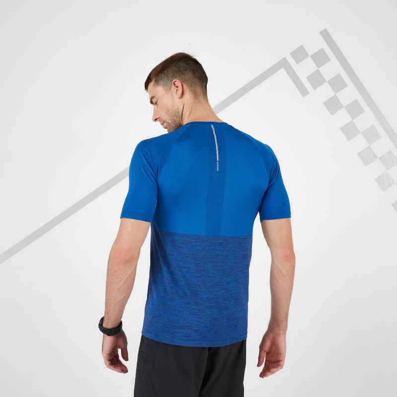 T-SHIRT RUNNING HOMME RESPIRANT KIPRUN CARE BLEU 3 T-SHIRT RUNNING HOMME RESPIRANT KIPRUN CARE BLEU – Image 3