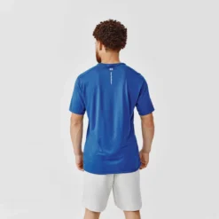 Kalenji T-shirt Running Respirant Homme - Dry+ Bleu Foncé -Sportmania tee shirt running run dry blanc casse homme 2