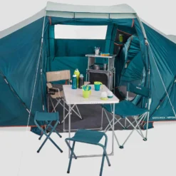 Quechua Tente à Arceaux De Camping - Arpenaz 4.2 - 4 Personnes - 2 Chambres -Sportmania tente a arceaux de camping arpenaz 42 4 personnes 2 chambres 10