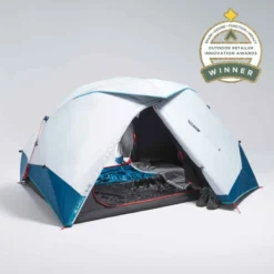 Quechua Tente De Camping - 2 SECONDS EASY - 2 Places - Fresh & Black -Sportmania tente de camping 2 seconds easy fresh black 2 personnes 4