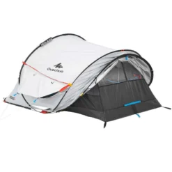 Quechua Tente De Camping - 2 SECONDS - 2 Places - Fresh & Black -Sportmania tente de camping 2 seconds freshblack 2 personnes 11