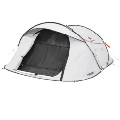 Quechua Tente De Camping - 2 SECONDS - 3 Places - Fresh & Black -Sportmania tente de camping 2 seconds freshblack 3 personnes 4