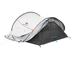 Quechua Tente De Camping - 2 SECONDS - 3 Places - Fresh & Black -Sportmania tente de camping 2 seconds freshblack 3 personnes 7