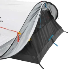 Quechua Tente De Camping - 2 SECONDS - 3 Places - Fresh & Black -Sportmania tente de camping 2 seconds freshblack 3 personnes 8