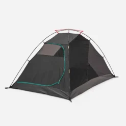 Quechua Tente De Camping - MH100 - 2 Places - Fresh & Black -Sportmania tente de camping mh100 fresh black 2 personnes 17