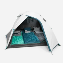 Quechua Tente De Camping - MH100 - 3 Places - Fresh & Black -Sportmania tente de camping mh100 fresh black 3 personnes 5
