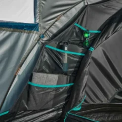 Quechua Tente De Camping - MH100 XL - 3 Places - Fresh & Black -Sportmania tente de camping mh100 xl 3 places fresh black 15