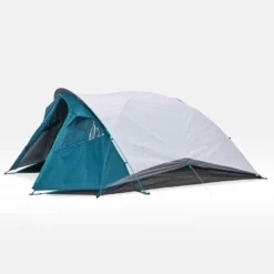 Quechua Tente De Camping - MH100 XL - 3 Places - Fresh & Black -Sportmania tente de camping mh100 xl 3 places fresh black 5