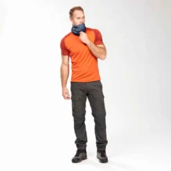 TOUR DE COU SYNTHETIQUE - MT100 - GRIS -Sportmania tour de cou multi positions trek 100 rouge 4