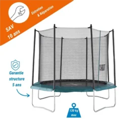 TRAMPOLINE OCTOGONAL 300 AVEC FILET DE PROTECTION -Sportmania trampoline octogonal 300 2