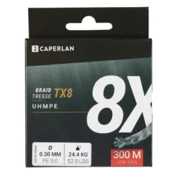 TRESSE PECHE AUX LEURRES TX8 GRIS 300M -Sportmania tresse peche aux leurres tx8 gris 300m 2