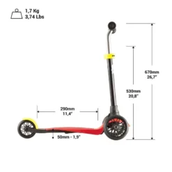 COQUE BLEUE POUR TROTTINETTE 3 ROUES B1 -Sportmania trottinette b1 coque bleue 8