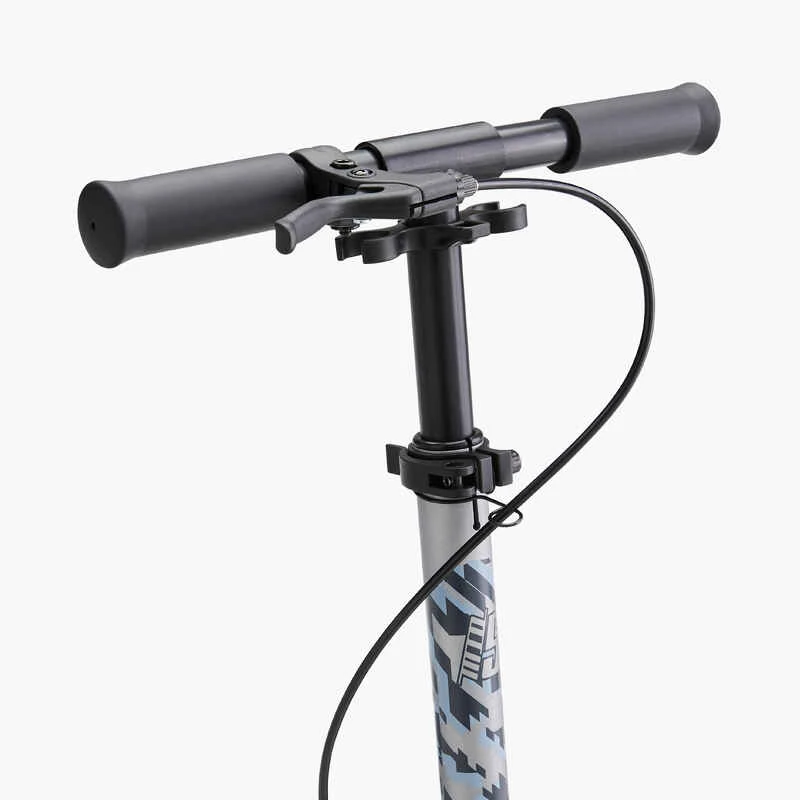 TROTTINETTE ENFANT MID5 AVEC FREIN AU GUIDON ET SUSPENSION GREY BLUE 5 TROTTINETTE ENFANT MID5 AVEC FREIN AU GUIDON ET SUSPENSION GREY BLUE – Image 5