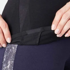 T-Shirt 530 Dévoré Pilates Gym Douce Femme Noir -Sportmania ts 530 devore pilates gym douce femme bleu clair 5