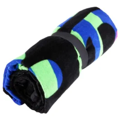 Une Serviette Coton Logo Grafic Noire Taille 90 X 160 Cm -Sportmania une serviette coton logo grafic noire taille 90 x 160 cm 3