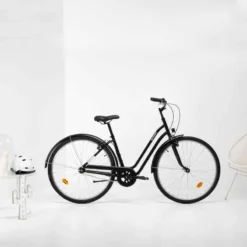 VÉLO DE VILLE ELOPS 100 CADRE BAS NOIR -Sportmania velo de ville elops 100 cadre bas noir 4