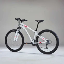 Rockrider VÉLO VTT ST 100 FEMME BLANC ROSE 27,5" -Sportmania velo vtt st 100 femme blanc rose 275quote 2