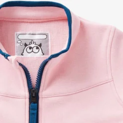 Veste 500 Baby Gym Fille Et Garçon Rose Poudré -Sportmania veste 500 baby gym fille et garcon rose poudre 3