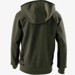 Veste Capuche Chaude, Respirante S900 Garçon GYM ENFANT Kaki Chiné -Sportmania veste capuche chaude respirante s900 garcon gym enfant kaki chine 2