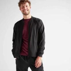 Veste Cardio Fitness Training Homme FVE 100 Noire Chine