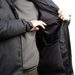 VESTE CHASSE CHAUDE IMPERMEABLE NOIRE 100 -Sportmania veste chasse chaude 100 camouflage woodland vert 7