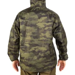 VESTE CHASSE IMPERMÉABLE LEGERE CAMO VERTE 100 -Sportmania veste chasse impermeable legere 100 camo verte 2